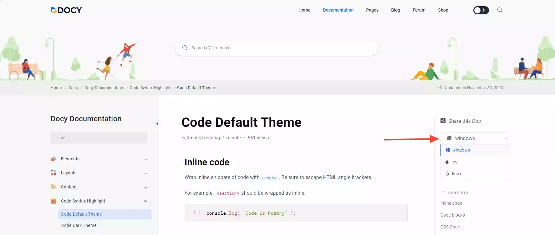 Docy Documentation Site Conditional Content Using ShortCodes